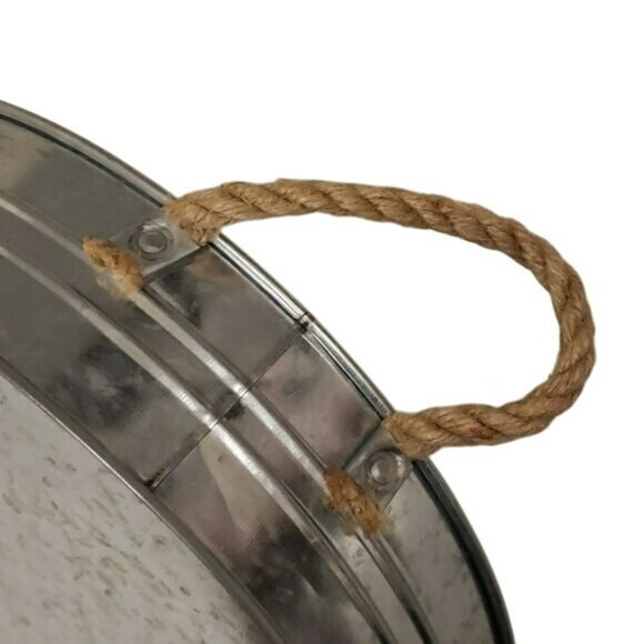 Open Road Brands Butcher Baker BBQ Maker Galvanized Tin Serving Trey NWOT - Picture 9 of 12